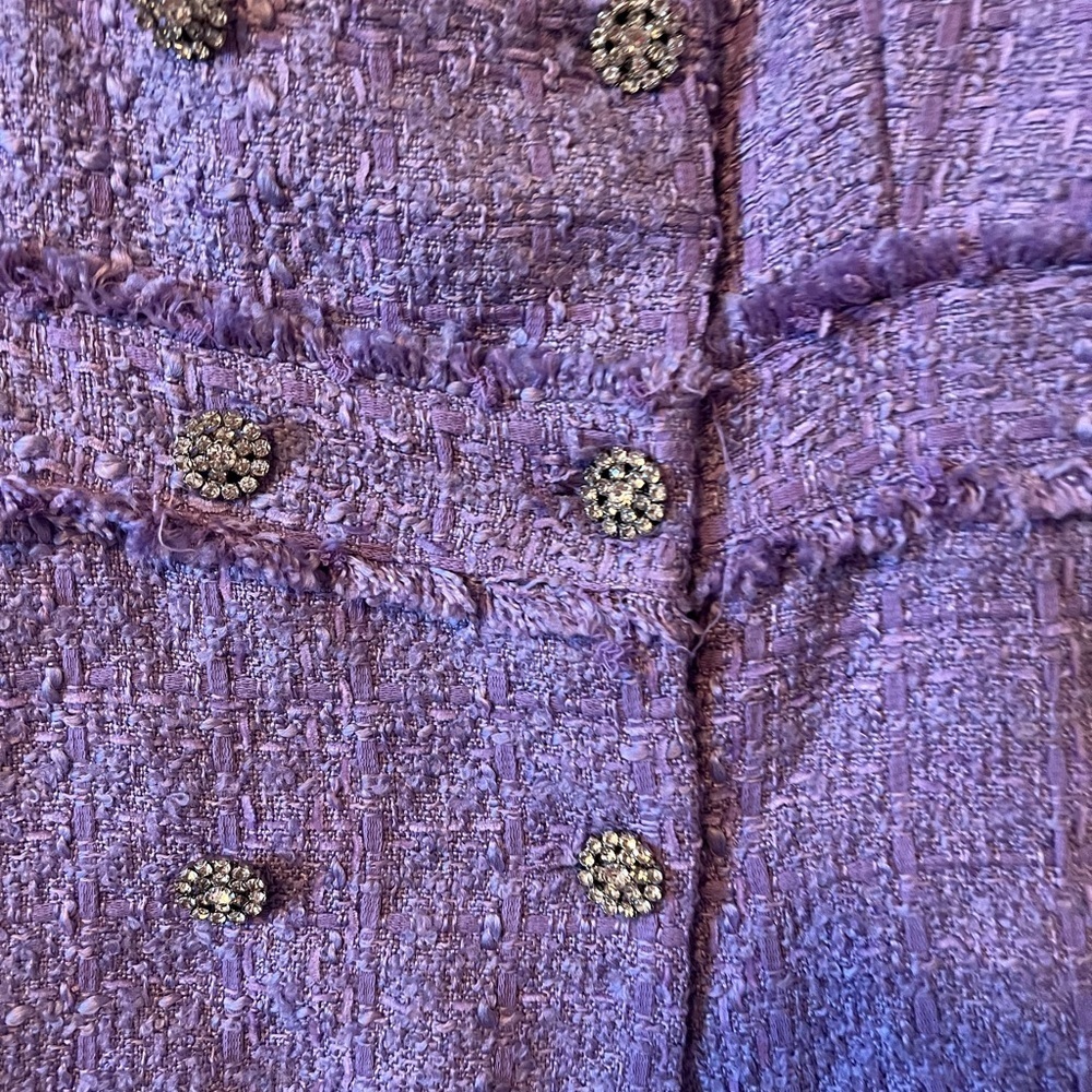 Zara Lilac Tweed vest Dress - Picture 8 of 10